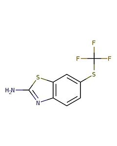 Astatech 6-((TRIFLUOROMETHYL)THIO)BENZO[D]THIAZOL-2-AMINE, 95.00% Purity, 0.25G